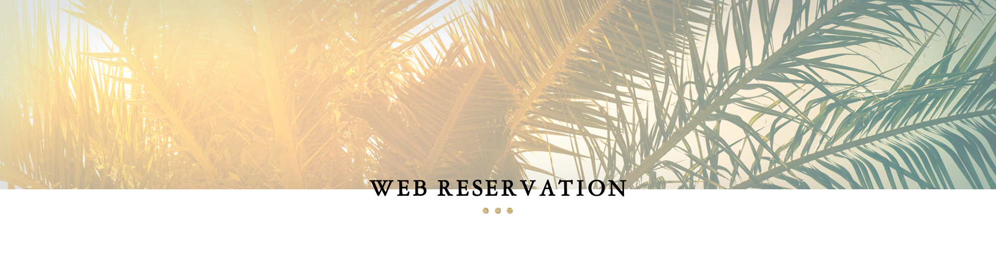 WEB RESERVATION